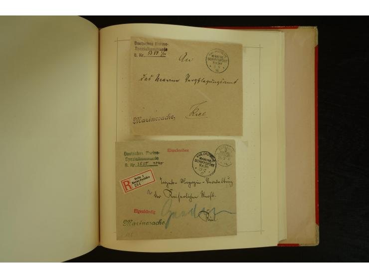 1896/1918, umfangreiche Sammlung mit über 670 Briefen, Karten und Ganzsachen, dabei viel frühe Post inkl. Post aus den Koloni