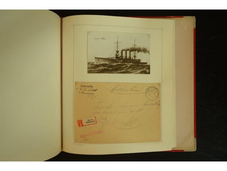 1896/1918, umfangreiche Sammlung mit über 670 Briefen, Karten und Ganzsachen, dabei viel frühe Post inkl. Post aus den Koloni