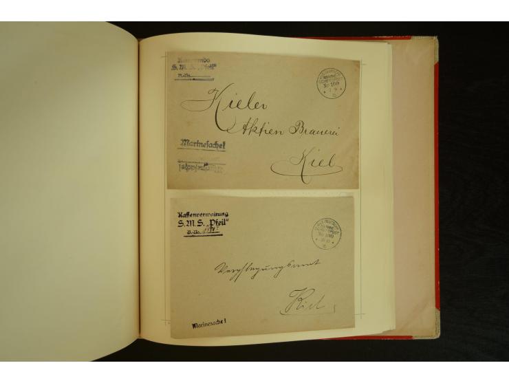 1896/1918, umfangreiche Sammlung mit über 670 Briefen, Karten und Ganzsachen, dabei viel frühe Post inkl. Post aus den Koloni