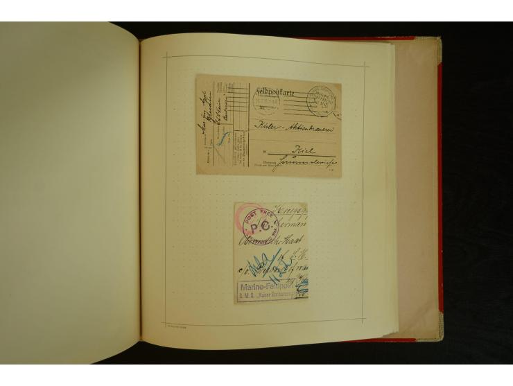 1896/1918, umfangreiche Sammlung mit über 670 Briefen, Karten und Ganzsachen, dabei viel frühe Post inkl. Post aus den Koloni