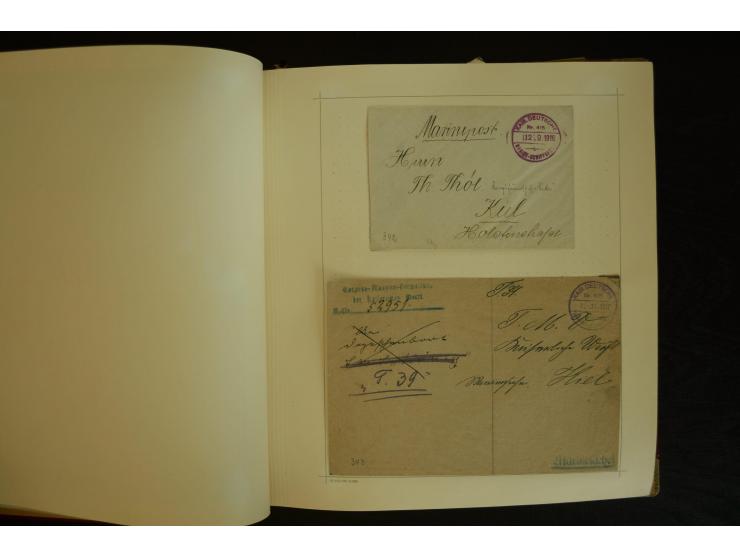 1896/1918, umfangreiche Sammlung mit über 670 Briefen, Karten und Ganzsachen, dabei viel frühe Post inkl. Post aus den Koloni