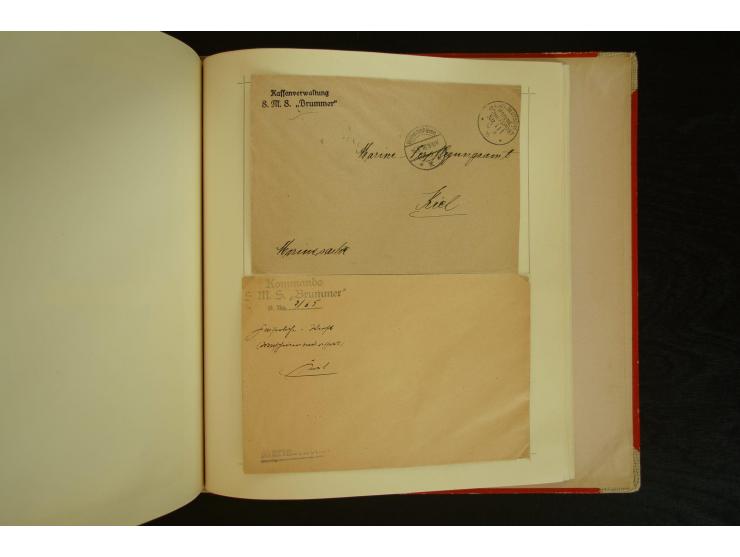 1896/1918, umfangreiche Sammlung mit über 670 Briefen, Karten und Ganzsachen, dabei viel frühe Post inkl. Post aus den Koloni