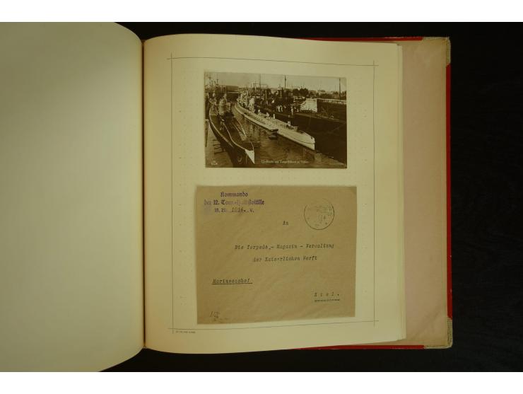 1896/1918, umfangreiche Sammlung mit über 670 Briefen, Karten und Ganzsachen, dabei viel frühe Post inkl. Post aus den Koloni