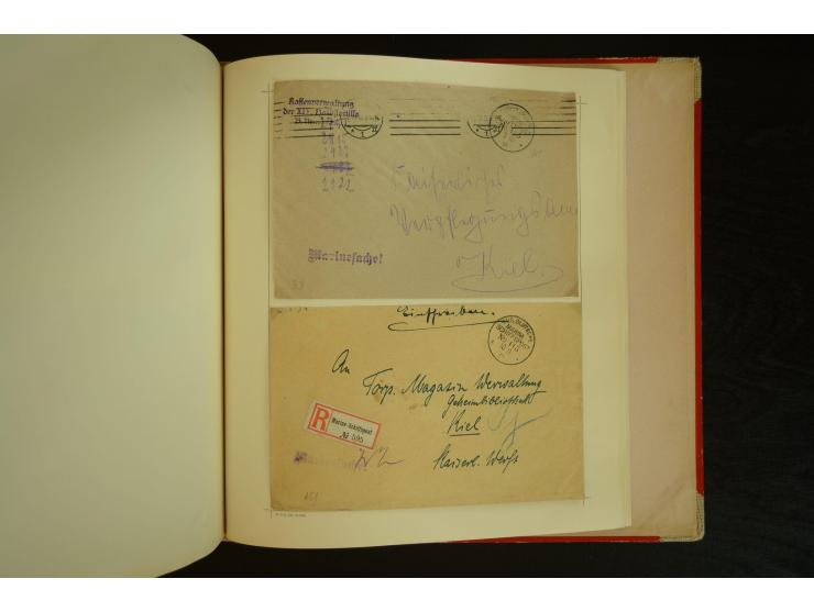 1896/1918, umfangreiche Sammlung mit über 670 Briefen, Karten und Ganzsachen, dabei viel frühe Post inkl. Post aus den Koloni