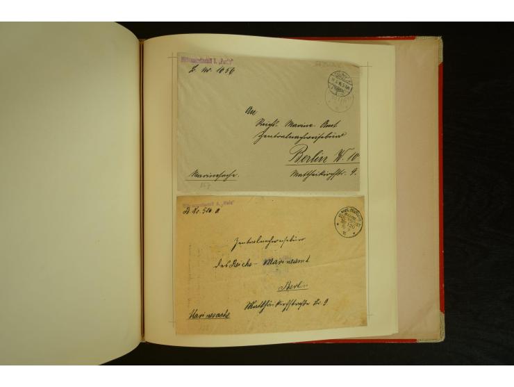 1896/1918, umfangreiche Sammlung mit über 670 Briefen, Karten und Ganzsachen, dabei viel frühe Post inkl. Post aus den Koloni