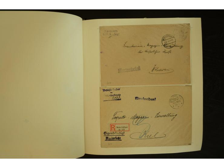 1896/1918, umfangreiche Sammlung mit über 670 Briefen, Karten und Ganzsachen, dabei viel frühe Post inkl. Post aus den Koloni