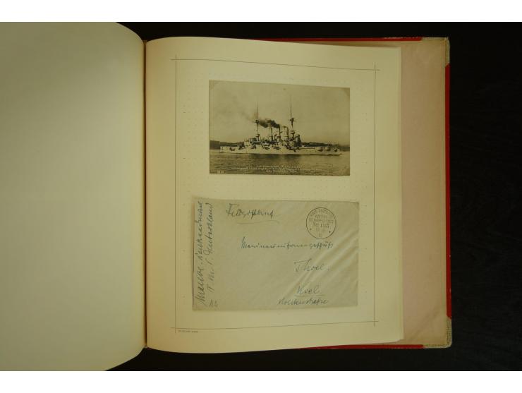 1896/1918, umfangreiche Sammlung mit über 670 Briefen, Karten und Ganzsachen, dabei viel frühe Post inkl. Post aus den Koloni