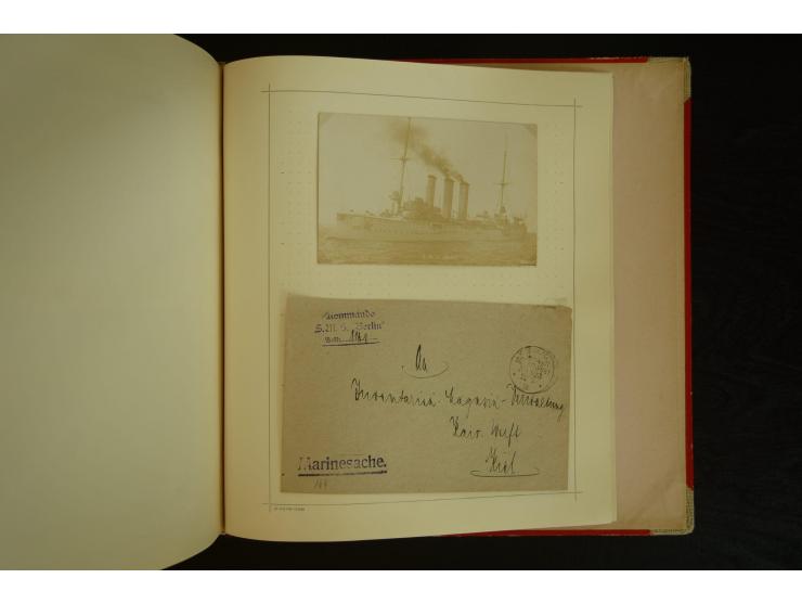 1896/1918, umfangreiche Sammlung mit über 670 Briefen, Karten und Ganzsachen, dabei viel frühe Post inkl. Post aus den Koloni