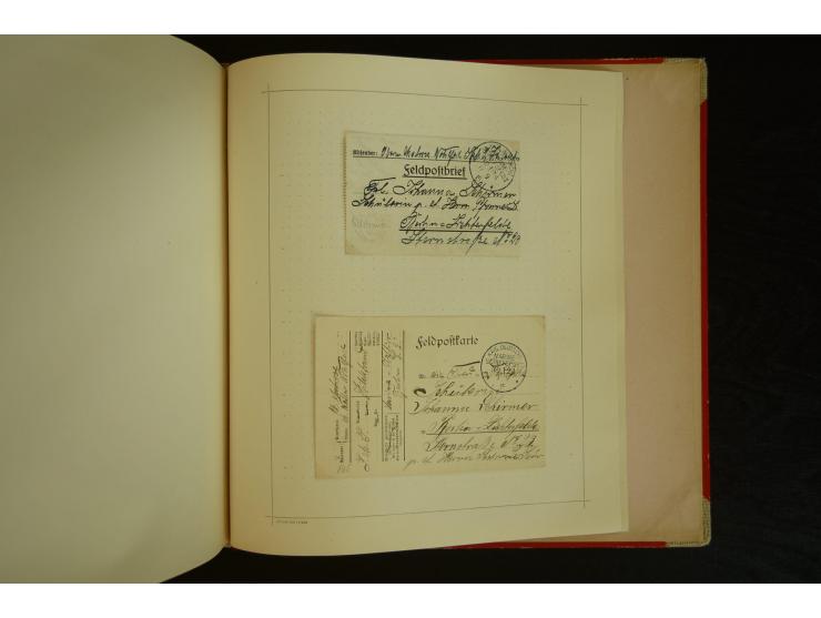 1896/1918, umfangreiche Sammlung mit über 670 Briefen, Karten und Ganzsachen, dabei viel frühe Post inkl. Post aus den Koloni