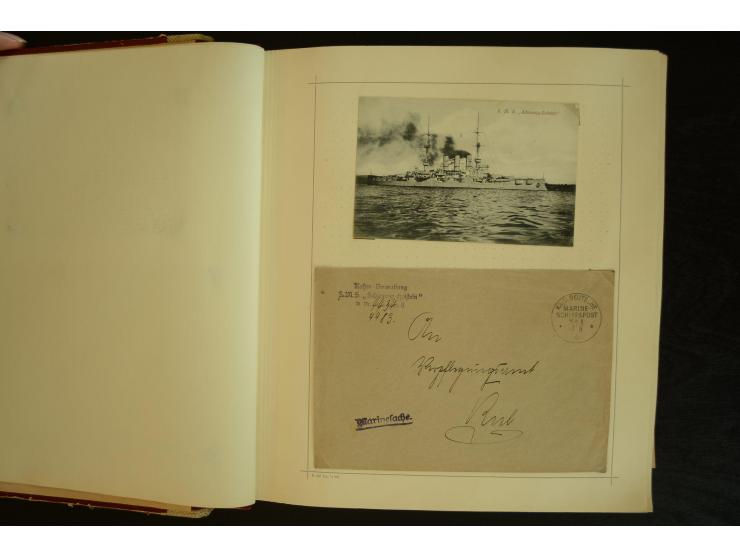 1896/1918, umfangreiche Sammlung mit über 670 Briefen, Karten und Ganzsachen, dabei viel frühe Post inkl. Post aus den Koloni