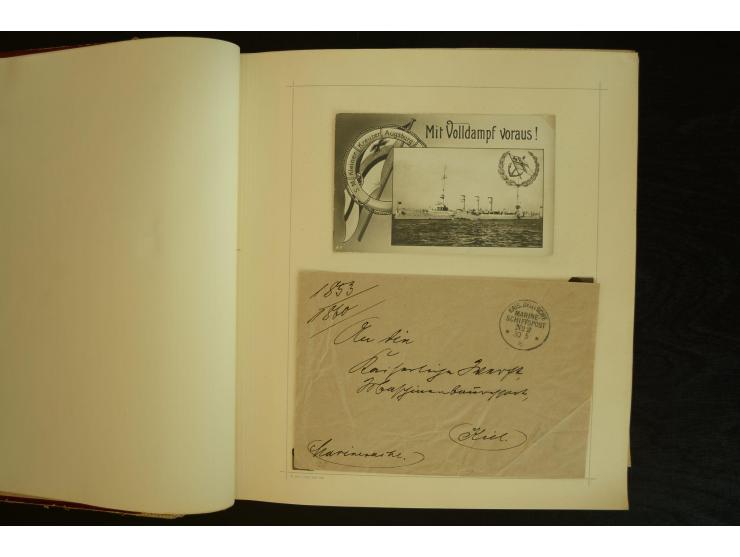 1896/1918, umfangreiche Sammlung mit über 670 Briefen, Karten und Ganzsachen, dabei viel frühe Post inkl. Post aus den Koloni
