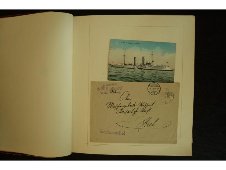 1896/1918, umfangreiche Sammlung mit über 670 Briefen, Karten und Ganzsachen, dabei viel frühe Post inkl. Post aus den Koloni