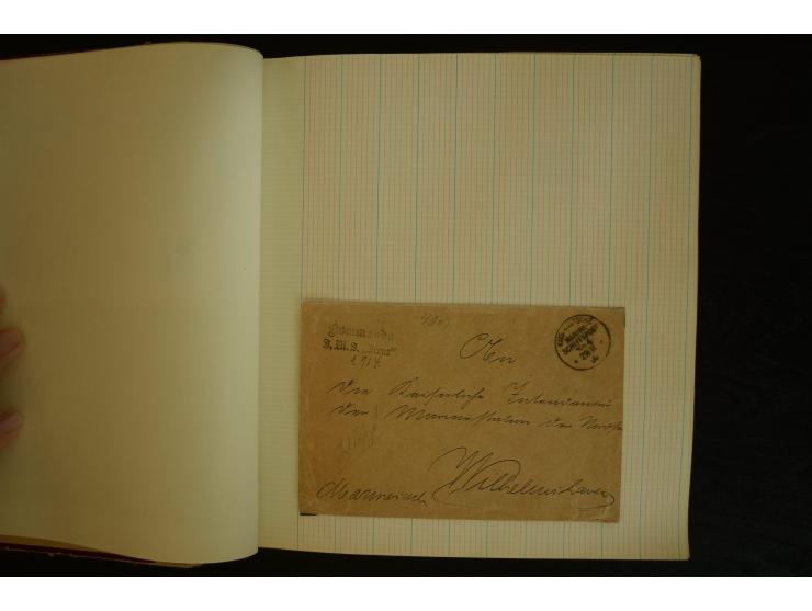 1896/1918, umfangreiche Sammlung mit über 670 Briefen, Karten und Ganzsachen, dabei viel frühe Post inkl. Post aus den Koloni