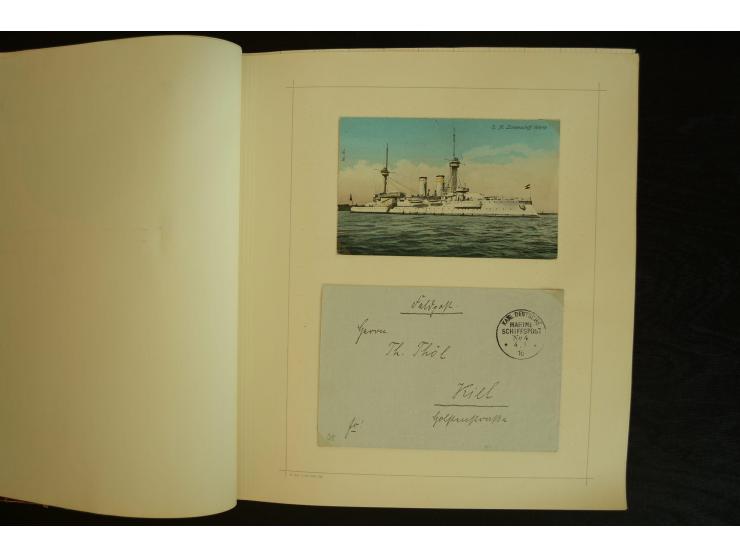 1896/1918, umfangreiche Sammlung mit über 670 Briefen, Karten und Ganzsachen, dabei viel frühe Post inkl. Post aus den Koloni