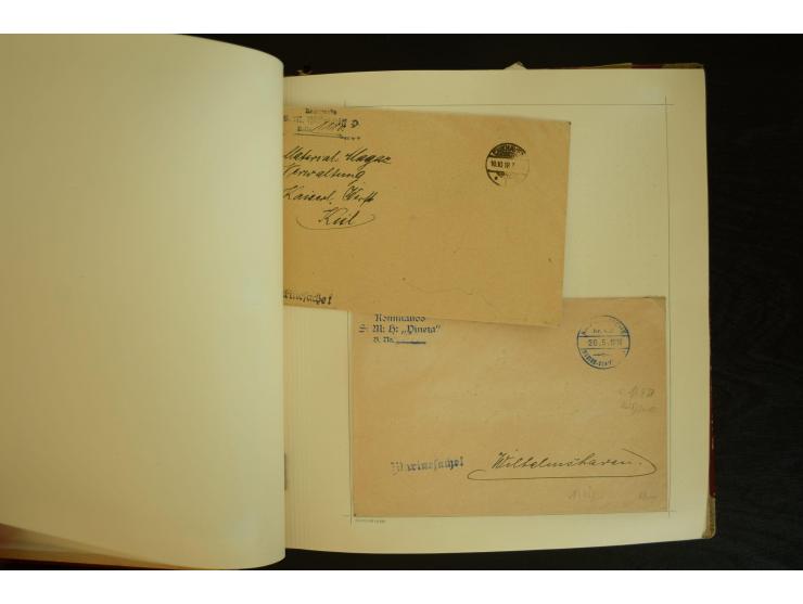 1896/1918, umfangreiche Sammlung mit über 670 Briefen, Karten und Ganzsachen, dabei viel frühe Post inkl. Post aus den Koloni