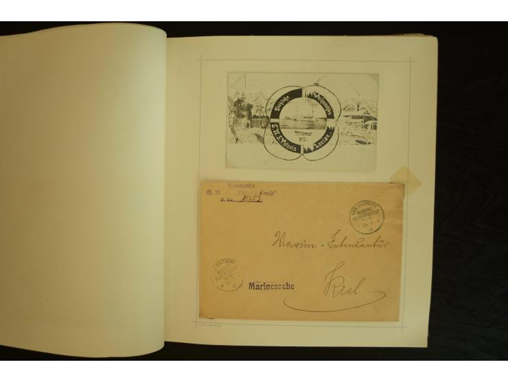 1896/1918, umfangreiche Sammlung mit über 670 Briefen, Karten und Ganzsachen, dabei viel frühe Post inkl. Post aus den Koloni