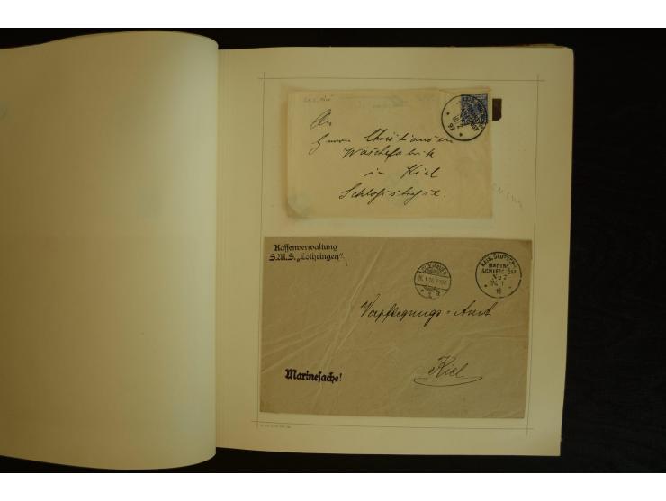 1896/1918, umfangreiche Sammlung mit über 670 Briefen, Karten und Ganzsachen, dabei viel frühe Post inkl. Post aus den Koloni