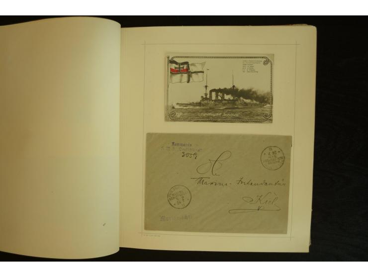 1896/1918, umfangreiche Sammlung mit über 670 Briefen, Karten und Ganzsachen, dabei viel frühe Post inkl. Post aus den Koloni