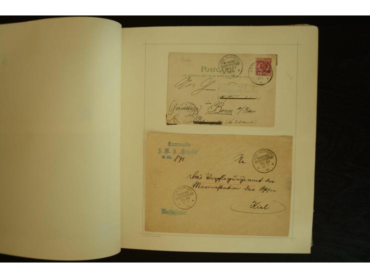 1896/1918, umfangreiche Sammlung mit über 670 Briefen, Karten und Ganzsachen, dabei viel frühe Post inkl. Post aus den Koloni