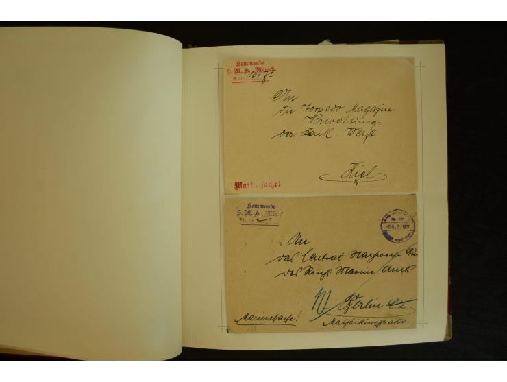 1896/1918, umfangreiche Sammlung mit über 670 Briefen, Karten und Ganzsachen, dabei viel frühe Post inkl. Post aus den Koloni