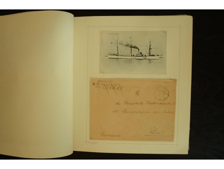 1896/1918, umfangreiche Sammlung mit über 670 Briefen, Karten und Ganzsachen, dabei viel frühe Post inkl. Post aus den Koloni