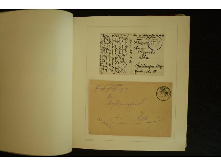 1896/1918, umfangreiche Sammlung mit über 670 Briefen, Karten und Ganzsachen, dabei viel frühe Post inkl. Post aus den Koloni