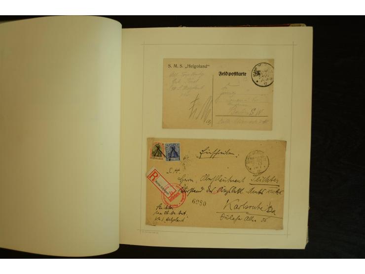 1896/1918, umfangreiche Sammlung mit über 670 Briefen, Karten und Ganzsachen, dabei viel frühe Post inkl. Post aus den Koloni