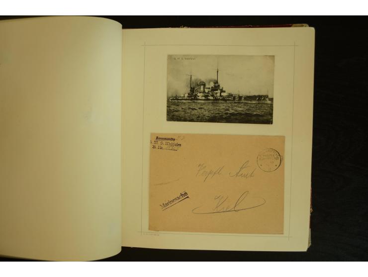 1896/1918, umfangreiche Sammlung mit über 670 Briefen, Karten und Ganzsachen, dabei viel frühe Post inkl. Post aus den Koloni