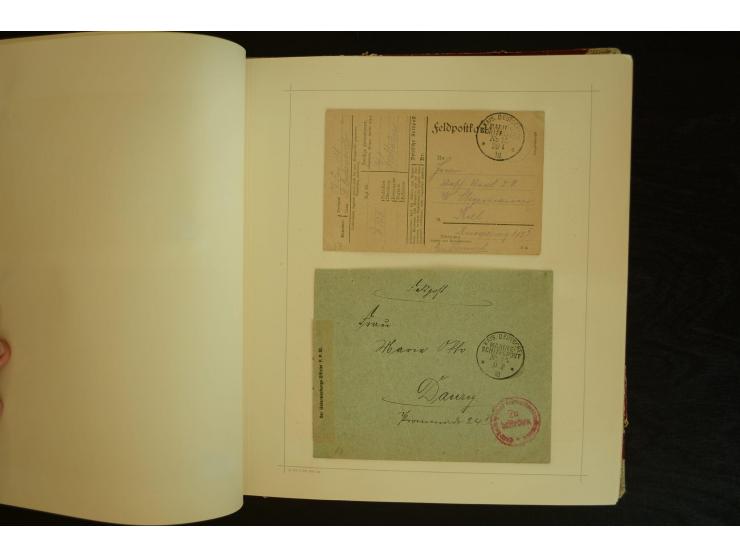 1896/1918, umfangreiche Sammlung mit über 670 Briefen, Karten und Ganzsachen, dabei viel frühe Post inkl. Post aus den Koloni
