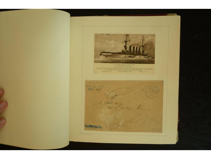 1896/1918, umfangreiche Sammlung mit über 670 Briefen, Karten und Ganzsachen, dabei viel frühe Post inkl. Post aus den Koloni