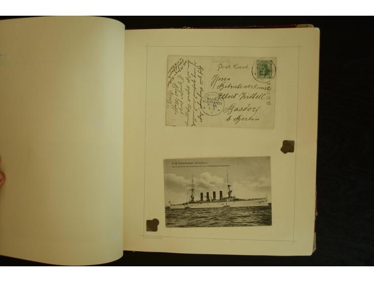 1896/1918, umfangreiche Sammlung mit über 670 Briefen, Karten und Ganzsachen, dabei viel frühe Post inkl. Post aus den Koloni