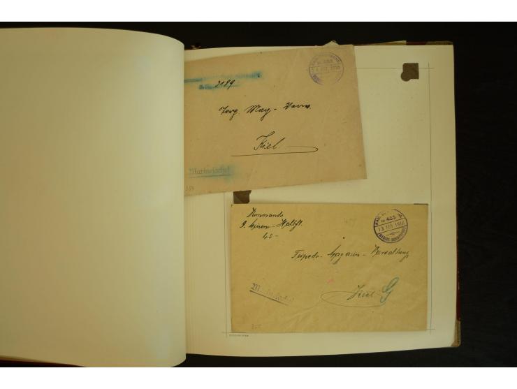 1896/1918, umfangreiche Sammlung mit über 670 Briefen, Karten und Ganzsachen, dabei viel frühe Post inkl. Post aus den Koloni