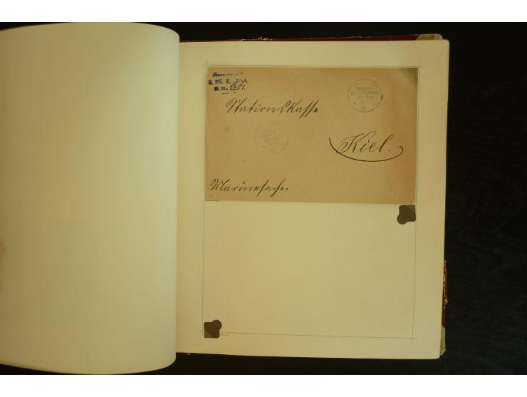 1896/1918, umfangreiche Sammlung mit über 670 Briefen, Karten und Ganzsachen, dabei viel frühe Post inkl. Post aus den Koloni