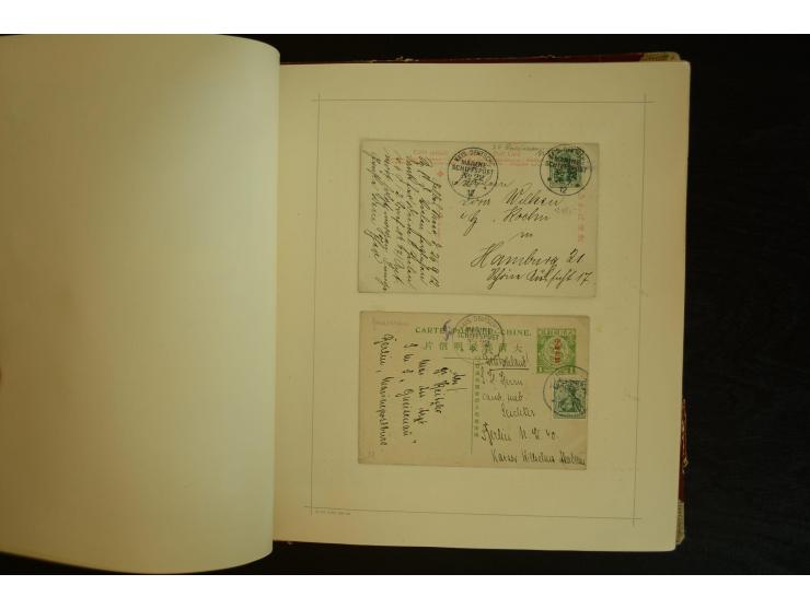 1896/1918, umfangreiche Sammlung mit über 670 Briefen, Karten und Ganzsachen, dabei viel frühe Post inkl. Post aus den Koloni