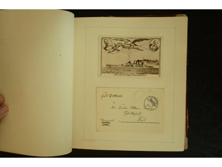 1896/1918, umfangreiche Sammlung mit über 670 Briefen, Karten und Ganzsachen, dabei viel frühe Post inkl. Post aus den Koloni