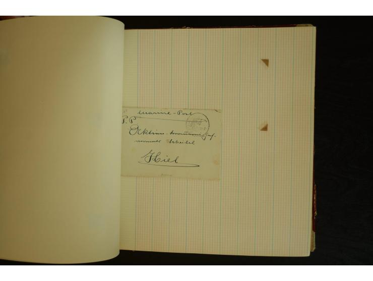 1896/1918, umfangreiche Sammlung mit über 670 Briefen, Karten und Ganzsachen, dabei viel frühe Post inkl. Post aus den Koloni