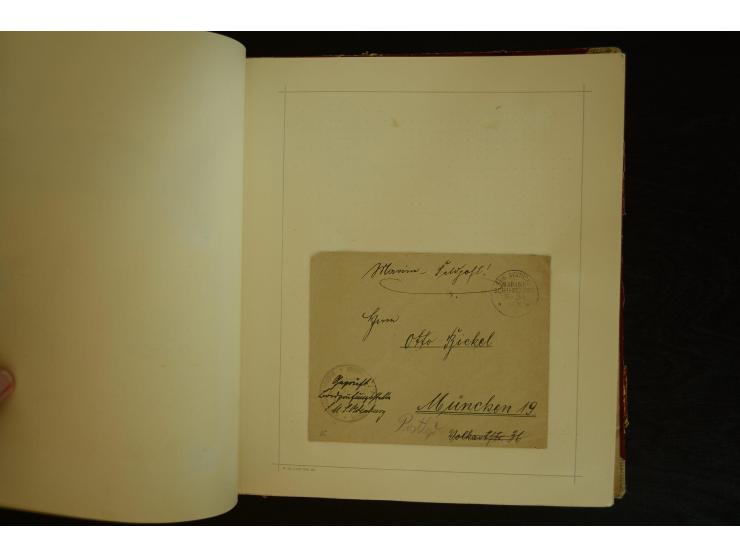 1896/1918, umfangreiche Sammlung mit über 670 Briefen, Karten und Ganzsachen, dabei viel frühe Post inkl. Post aus den Koloni