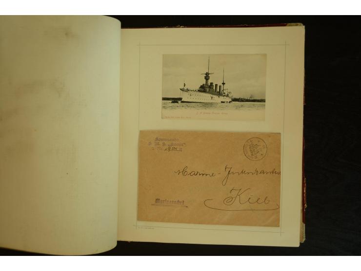 1896/1918, umfangreiche Sammlung mit über 670 Briefen, Karten und Ganzsachen, dabei viel frühe Post inkl. Post aus den Koloni