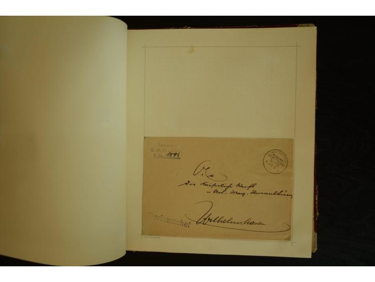 1896/1918, umfangreiche Sammlung mit über 670 Briefen, Karten und Ganzsachen, dabei viel frühe Post inkl. Post aus den Koloni