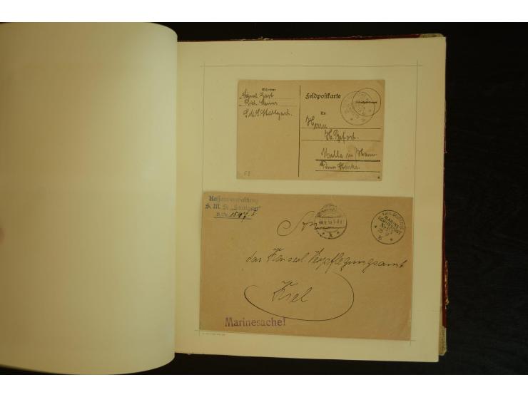 1896/1918, umfangreiche Sammlung mit über 670 Briefen, Karten und Ganzsachen, dabei viel frühe Post inkl. Post aus den Koloni