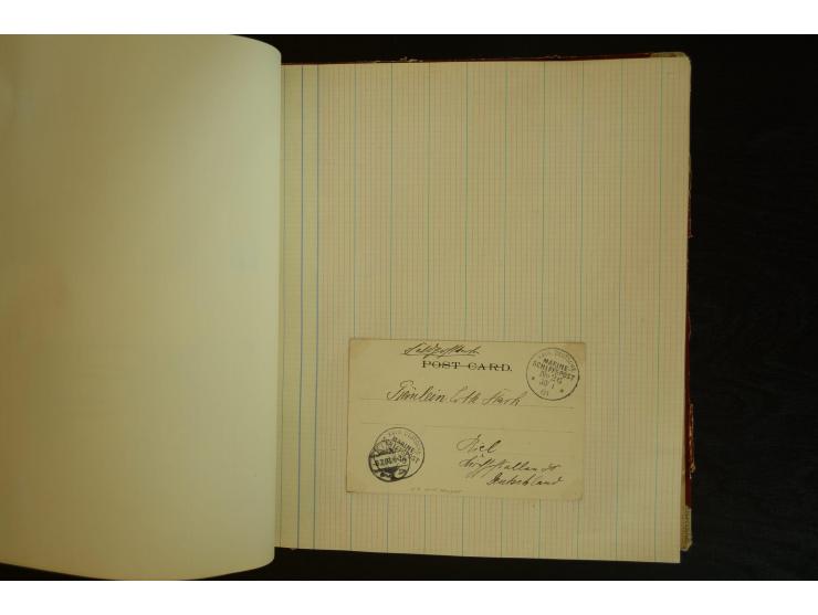 1896/1918, umfangreiche Sammlung mit über 670 Briefen, Karten und Ganzsachen, dabei viel frühe Post inkl. Post aus den Koloni