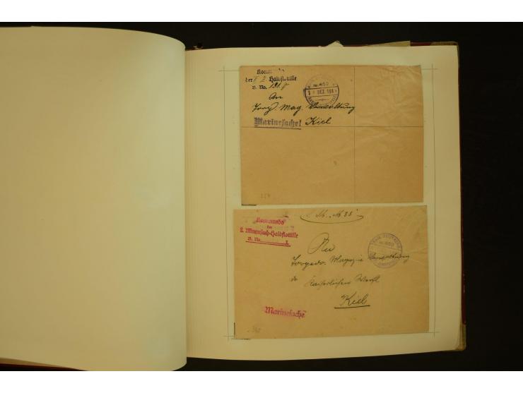 1896/1918, umfangreiche Sammlung mit über 670 Briefen, Karten und Ganzsachen, dabei viel frühe Post inkl. Post aus den Koloni