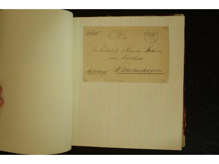 1896/1918, umfangreiche Sammlung mit über 670 Briefen, Karten und Ganzsachen, dabei viel frühe Post inkl. Post aus den Koloni