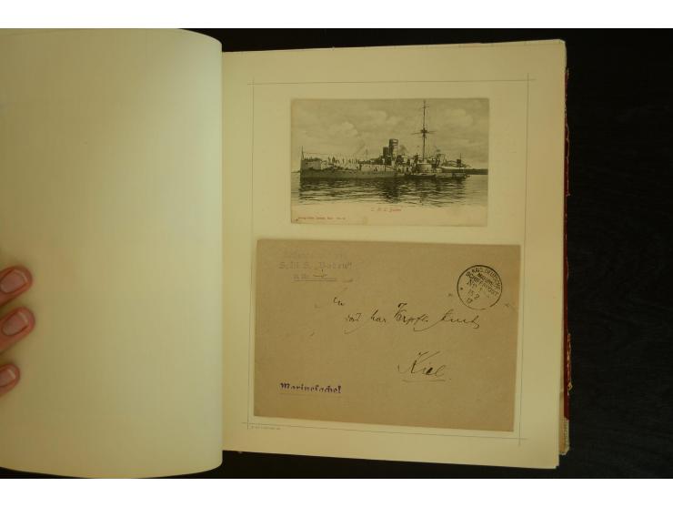 1896/1918, umfangreiche Sammlung mit über 670 Briefen, Karten und Ganzsachen, dabei viel frühe Post inkl. Post aus den Koloni