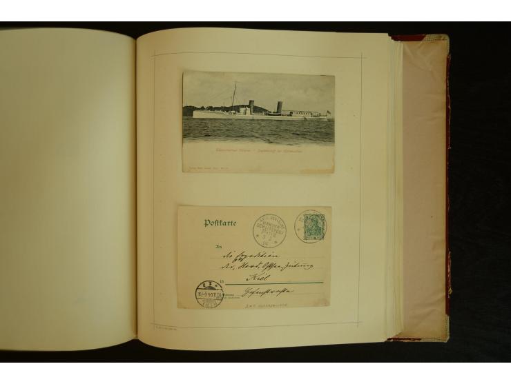 1896/1918, umfangreiche Sammlung mit über 670 Briefen, Karten und Ganzsachen, dabei viel frühe Post inkl. Post aus den Koloni