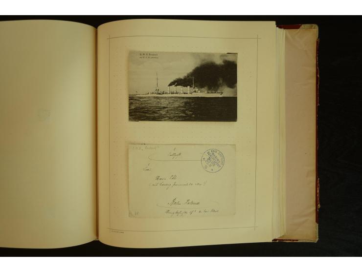 1896/1918, umfangreiche Sammlung mit über 670 Briefen, Karten und Ganzsachen, dabei viel frühe Post inkl. Post aus den Koloni