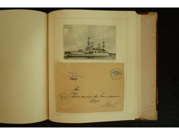 1896/1918, umfangreiche Sammlung mit über 670 Briefen, Karten und Ganzsachen, dabei viel frühe Post inkl. Post aus den Koloni