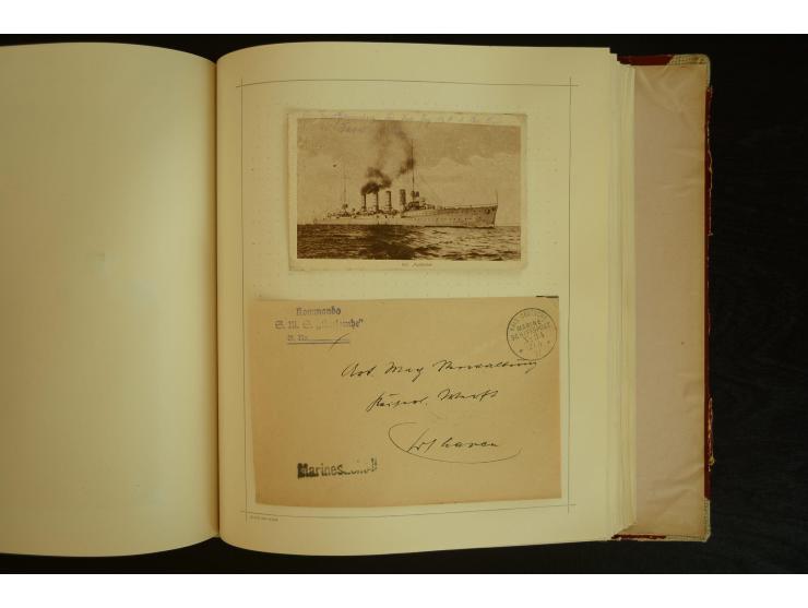 1896/1918, umfangreiche Sammlung mit über 670 Briefen, Karten und Ganzsachen, dabei viel frühe Post inkl. Post aus den Koloni