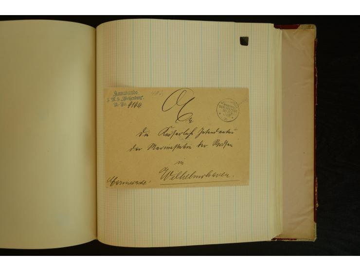 1896/1918, umfangreiche Sammlung mit über 670 Briefen, Karten und Ganzsachen, dabei viel frühe Post inkl. Post aus den Koloni