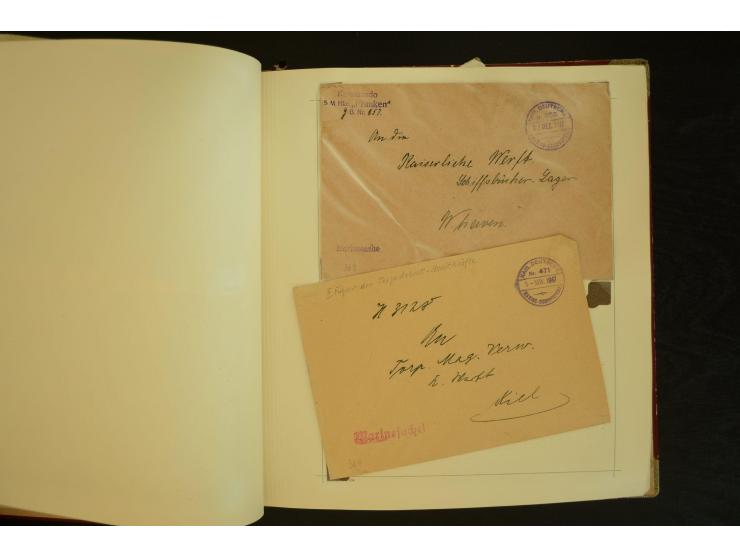 1896/1918, umfangreiche Sammlung mit über 670 Briefen, Karten und Ganzsachen, dabei viel frühe Post inkl. Post aus den Koloni